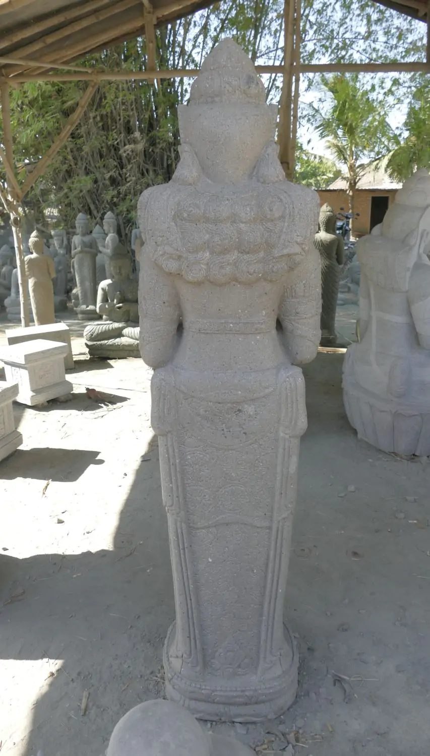  Product image 7 of the product “Standing Sri Dewi. Made from riverstone. Height 175cm ”